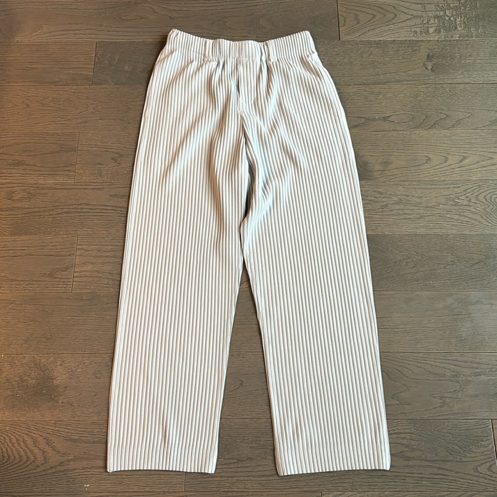 Homme plisse light grey pants 1